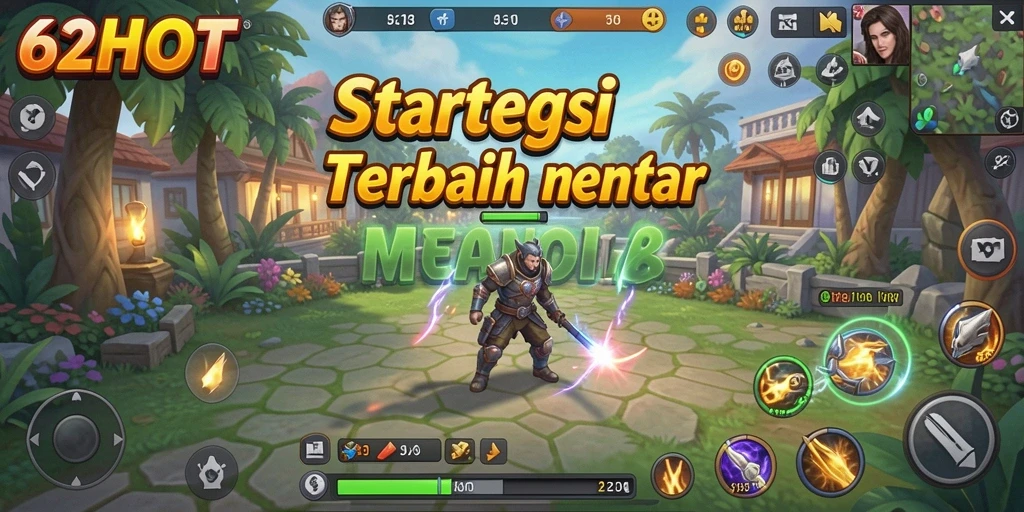Screenshot gameplay menampilkan pertempuran strategis dalam 62HOT.