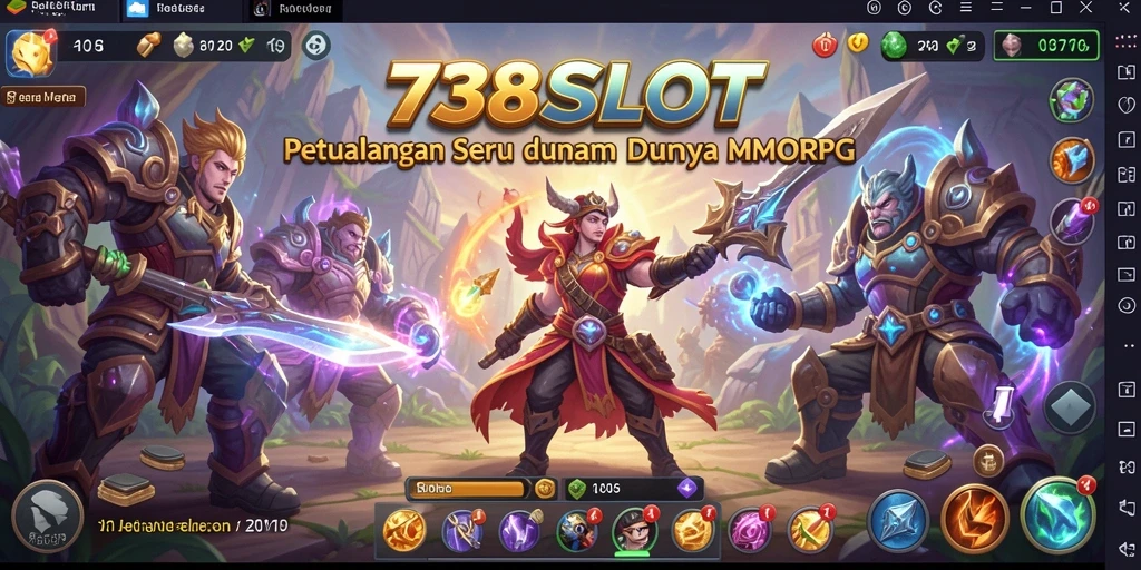 Tampilan gameplay 738SLOT yang epik dalam dunia MMORPG.