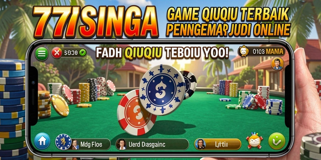 Gameplay QiuQiu seru di aplikasi 77SINGA.