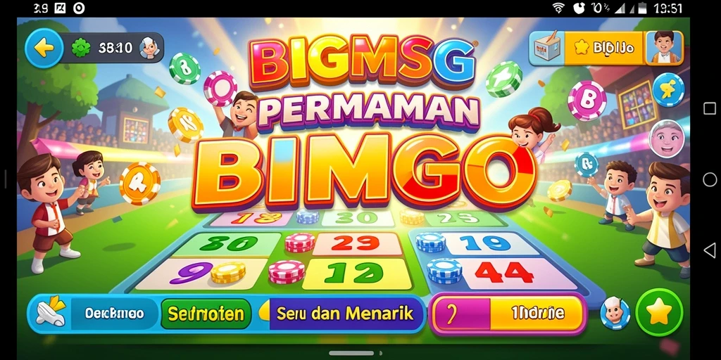 Gameplay Bingo yang menarik dan penuh warna di BIGMSG.