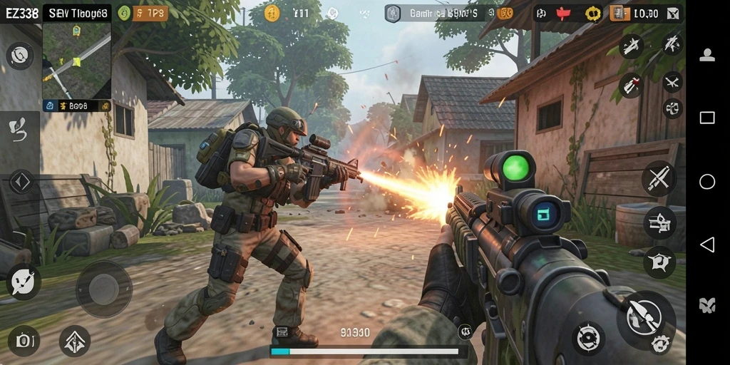 Tampilkan aksi mendebarkan dari gameplay TPS yang intens.