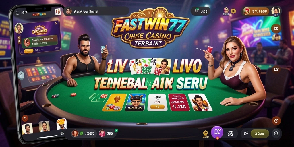 Screenshot gameplay Live Casino yang mendebarkan dari FASTWIN77.