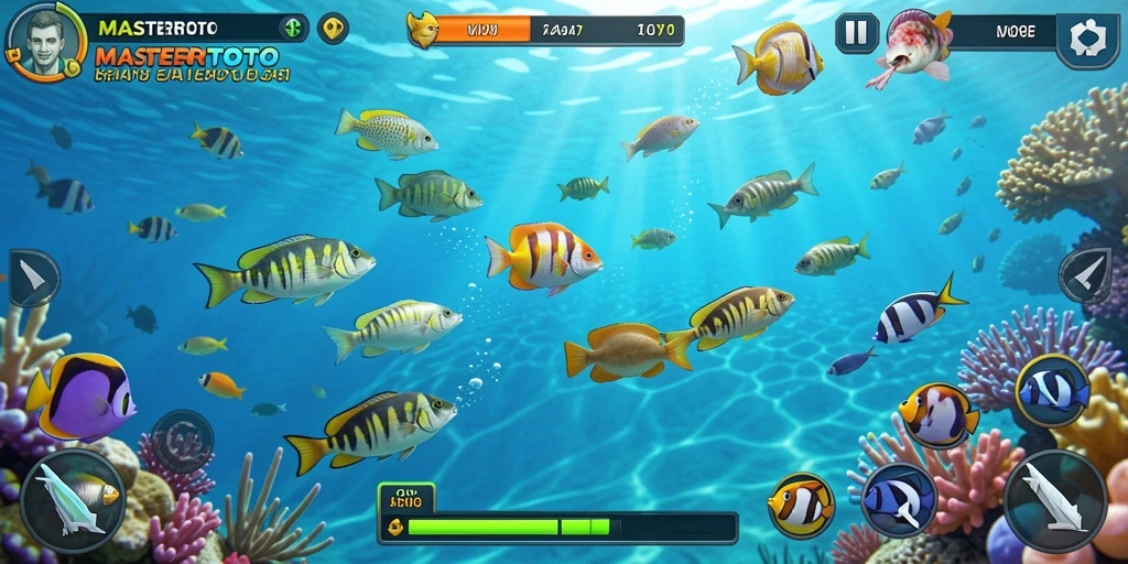 Tampilan menawan dari gameplay Tembak Ikan di MASTERTOTO.