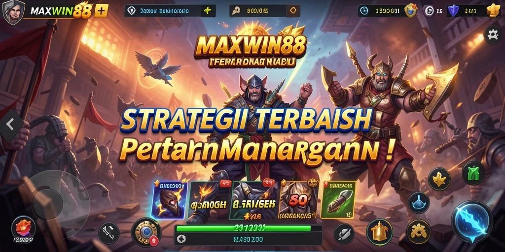 Tampilan gameplay <strong>MAXWIN88</strong> yang menawan dengan strategi yang dinamis.