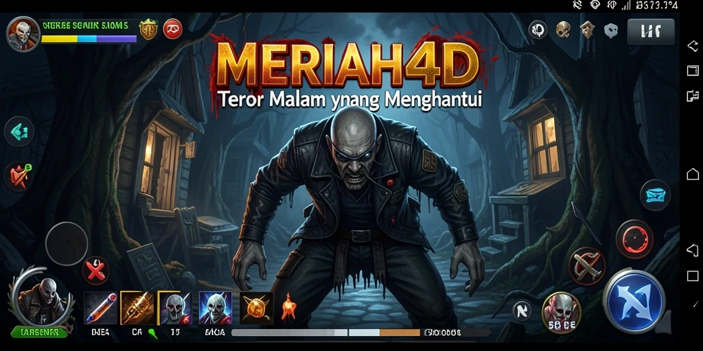 Screenshot aksi menyeramkan dari gameplay MERIAH4D.