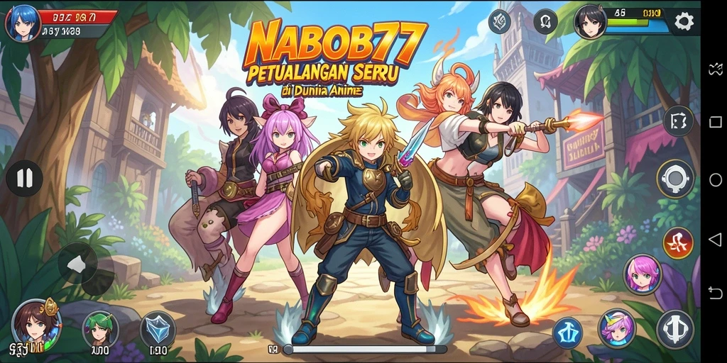 Screenshot NABOB77 menampilkan aksi seru dalam dunia Anime.