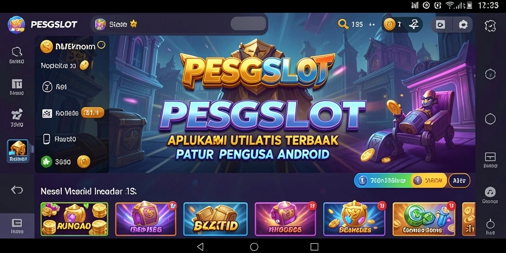 Tampilan antarmuka PESGSLOT yang sederhana dan intuitif.