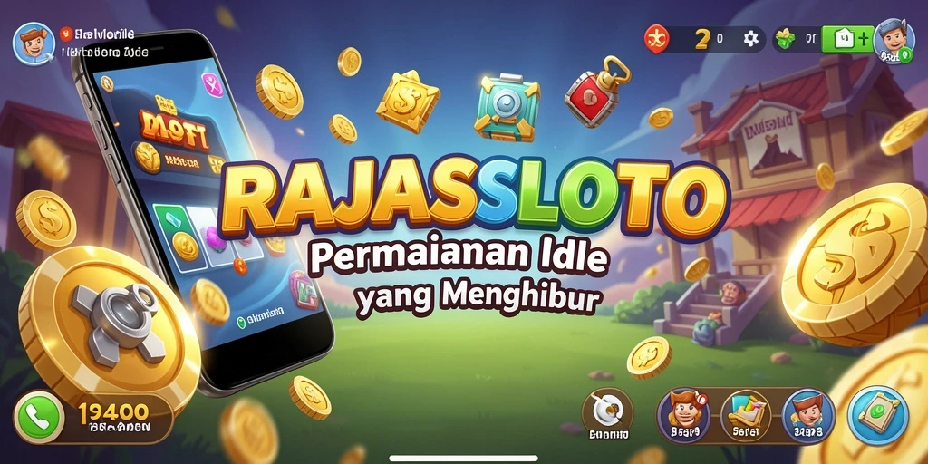 Tampilan gameplay menarik dalam RAJASLOTO dengan banyak hadiah.