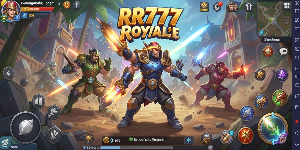 Gameplay seru dan mendebarkan di RR777 Battle Royale.