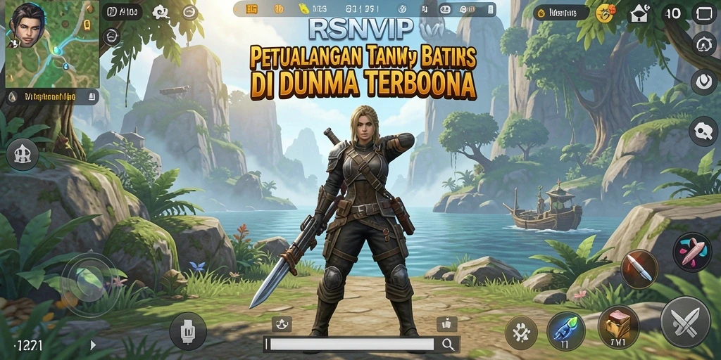 Screenshot gameplay RSNVIP menampilkan dunia terbuka yang indah dan menantang.